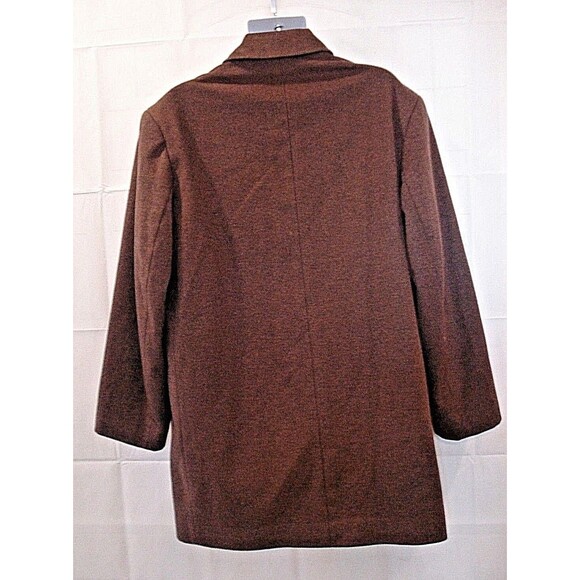 Nautica Overcoat 100% Wool Brown Lined Winter Jacket Coat Mens Size 42R - Picture 4 of 6